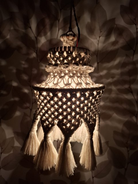 Handmade Micrame Night Lamp