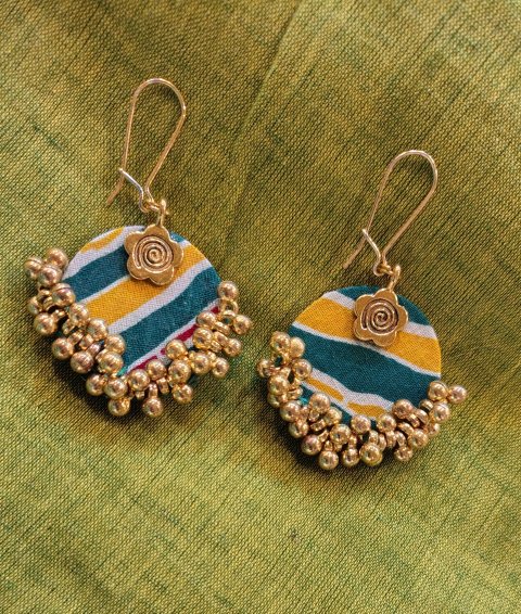Fabric earrings