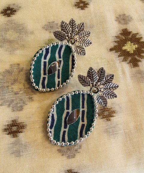 Fabric earrings