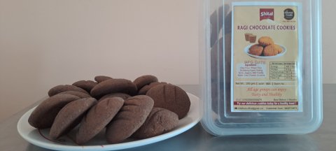 Ragi chocolate cookies