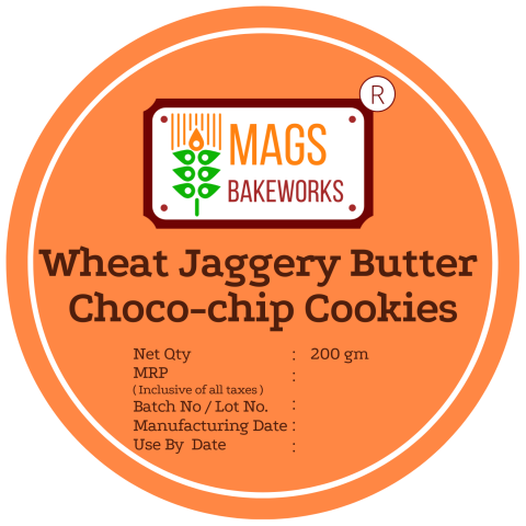 Whole Wheat Butter Jaggery Choco chip Cookies