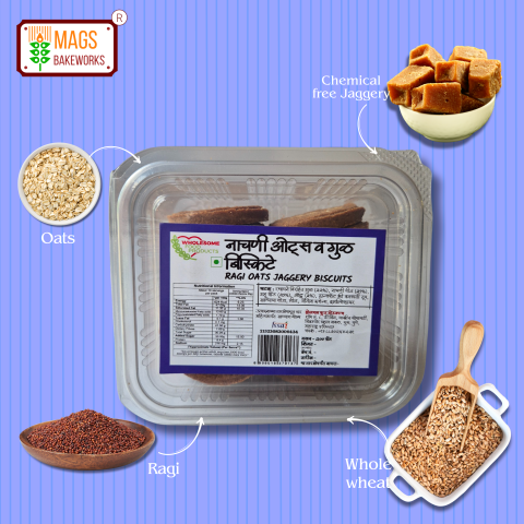 Ragi Jaggery Biscuits